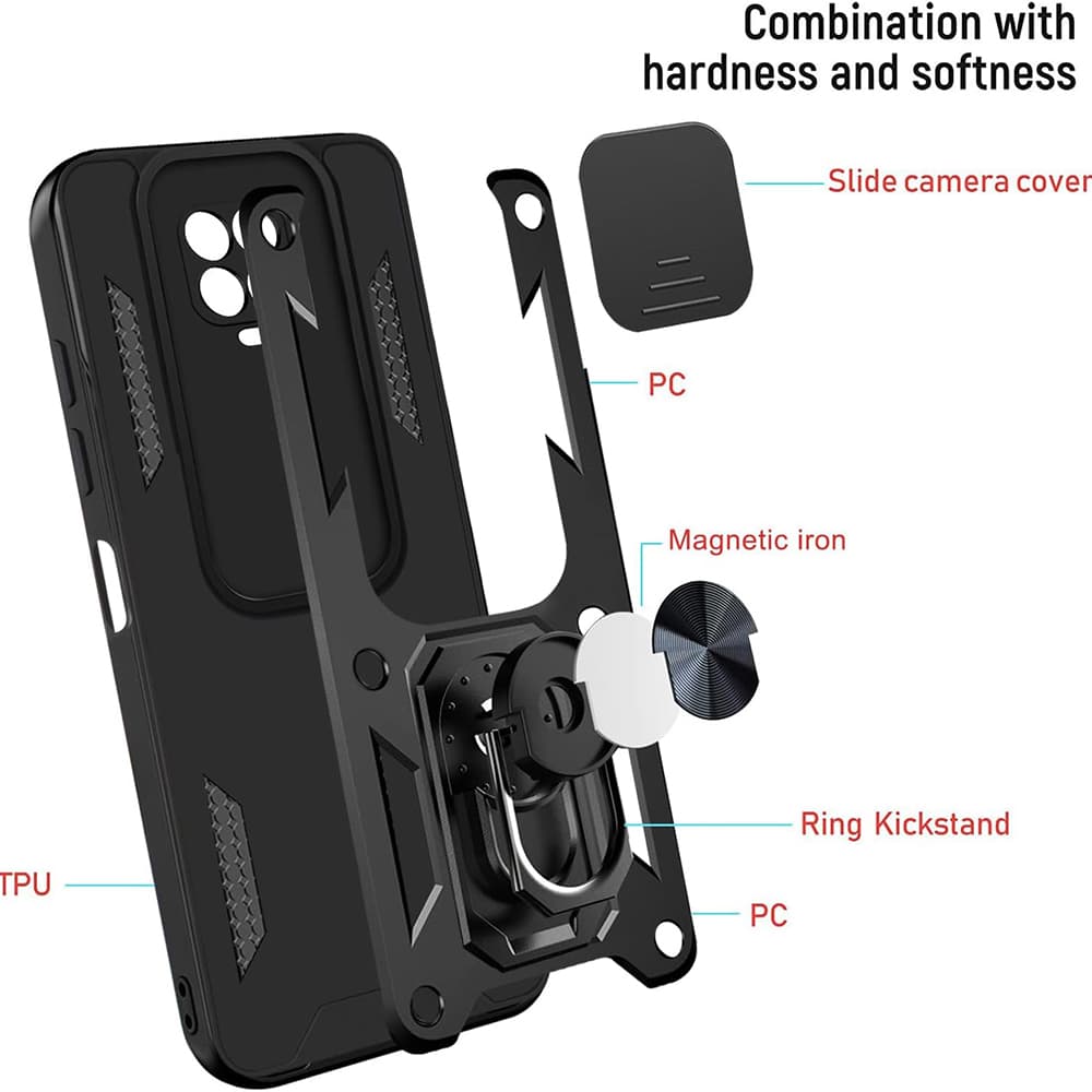 Pouzdro Techsuit CamShield Series pro Xiaomi Redmi 9C / Redmi 9C NFC černé - náhled 5