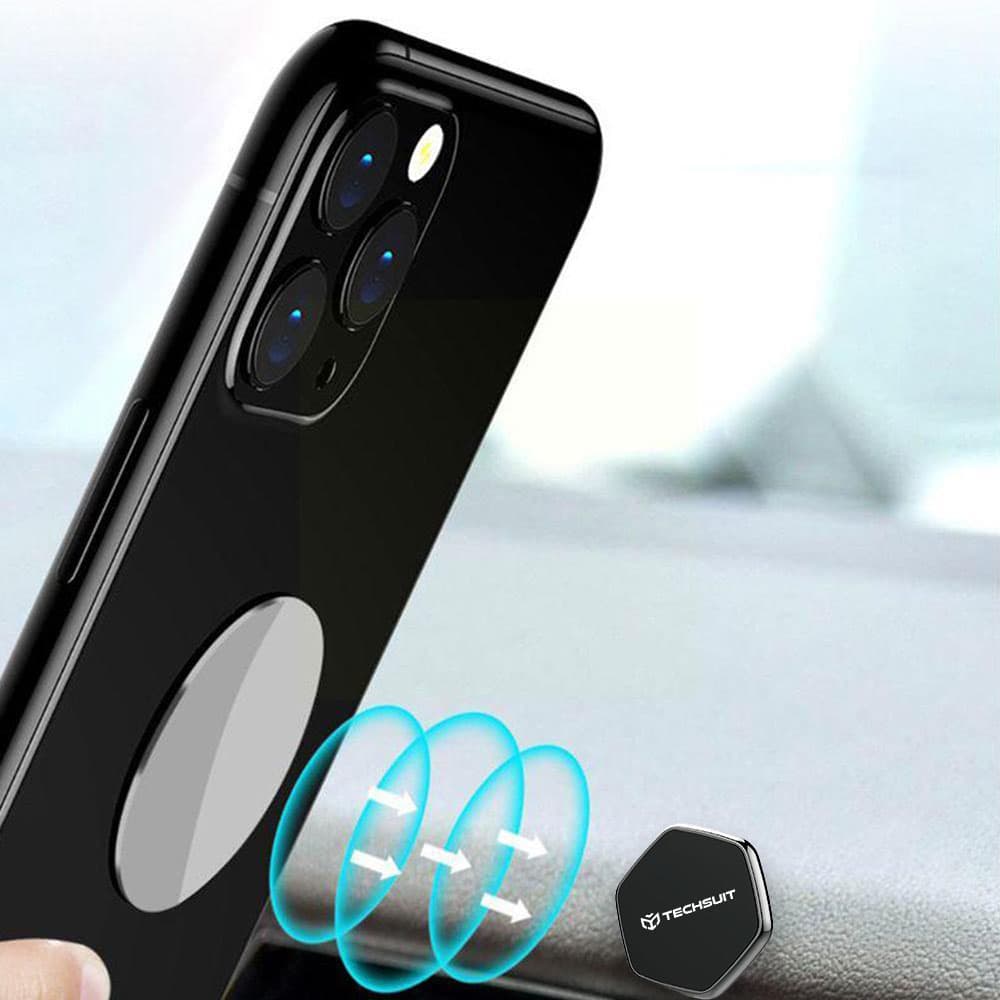 Techsuit Phone Holder Tiny Series (HOLD210-C) magnetický držák na palubní desku černý - náhled 5