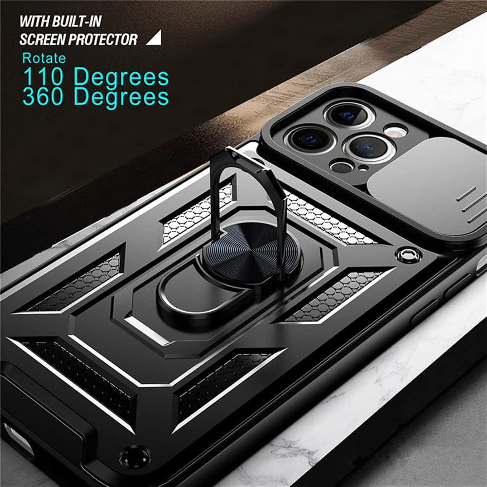 Techsuit CamShield Series pouzdro pro iPhone 12 mini černé - náhled 5