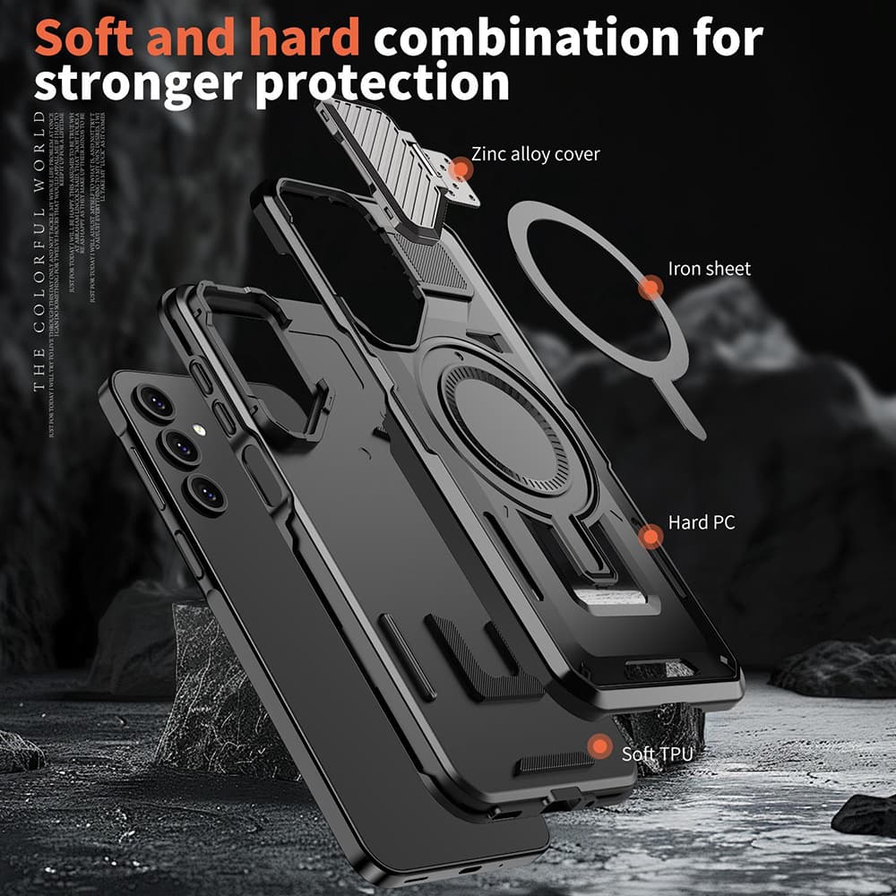 Techsuit CamVault MagSafe pro Samsung Galaxy A25 5G černý - náhled 5