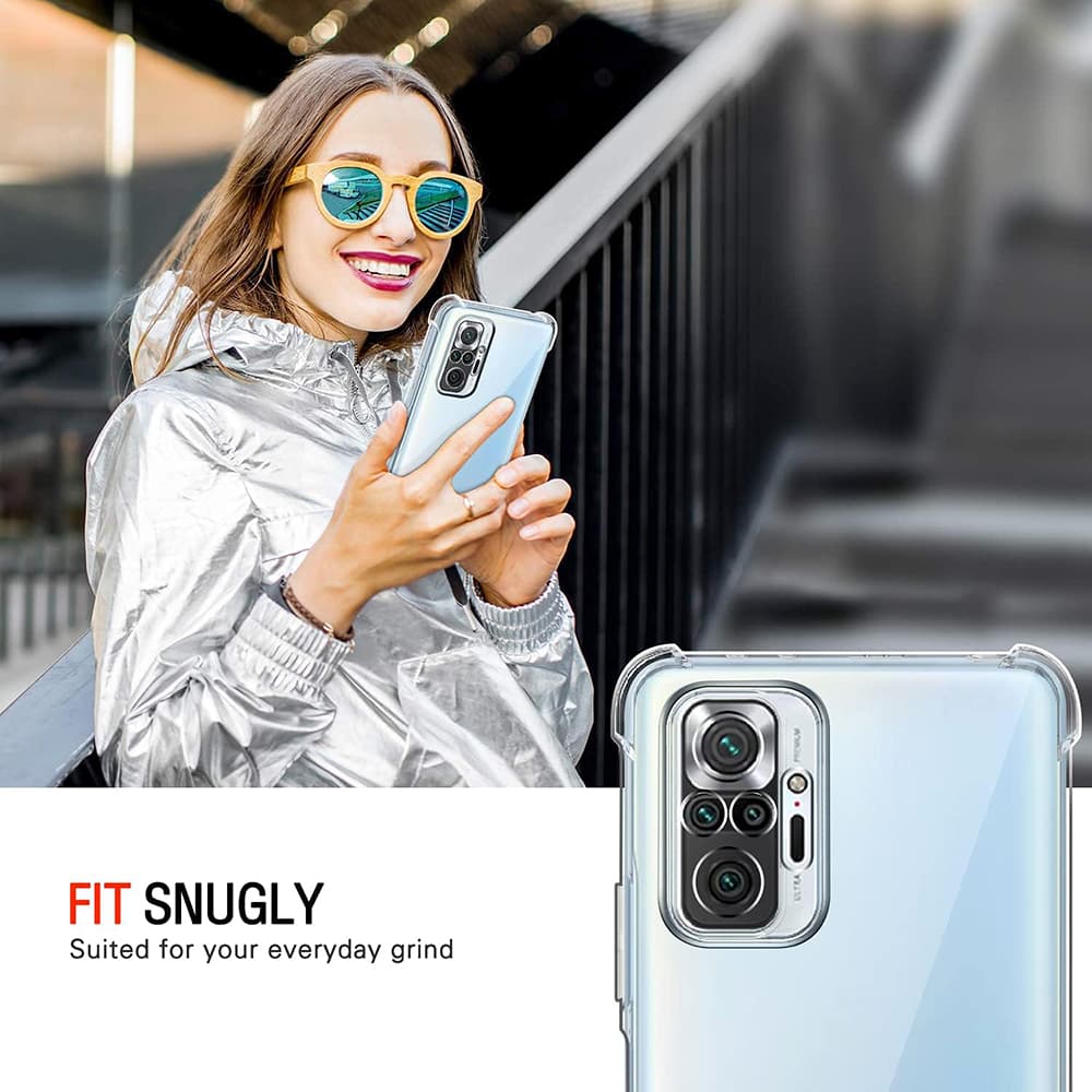 Techsuit Shockproof průhledný silikon pro Xiaomi Redmi Note 10 4G Note 10S Poco M5s průhledný - náhled 5