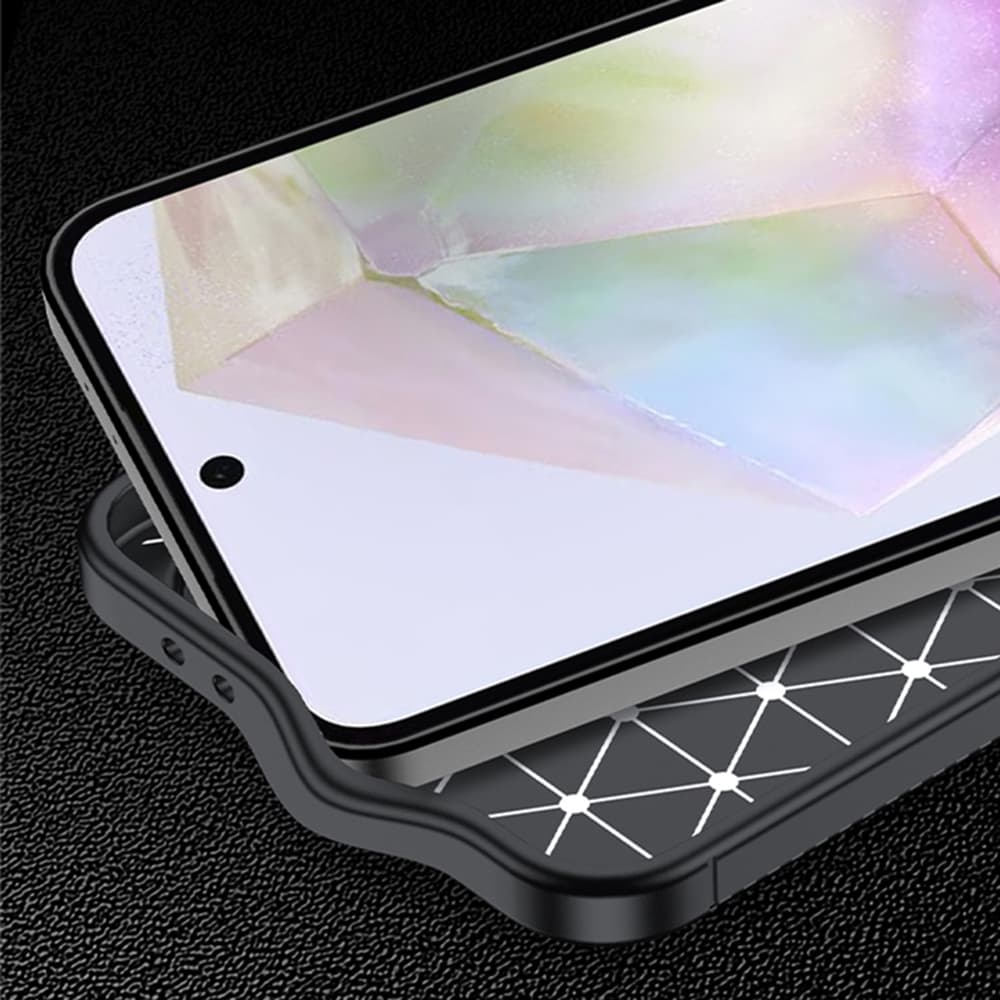 Techsuit CarbonFiber pouzdro pro Samsung Galaxy A56 5G černé - náhled 5