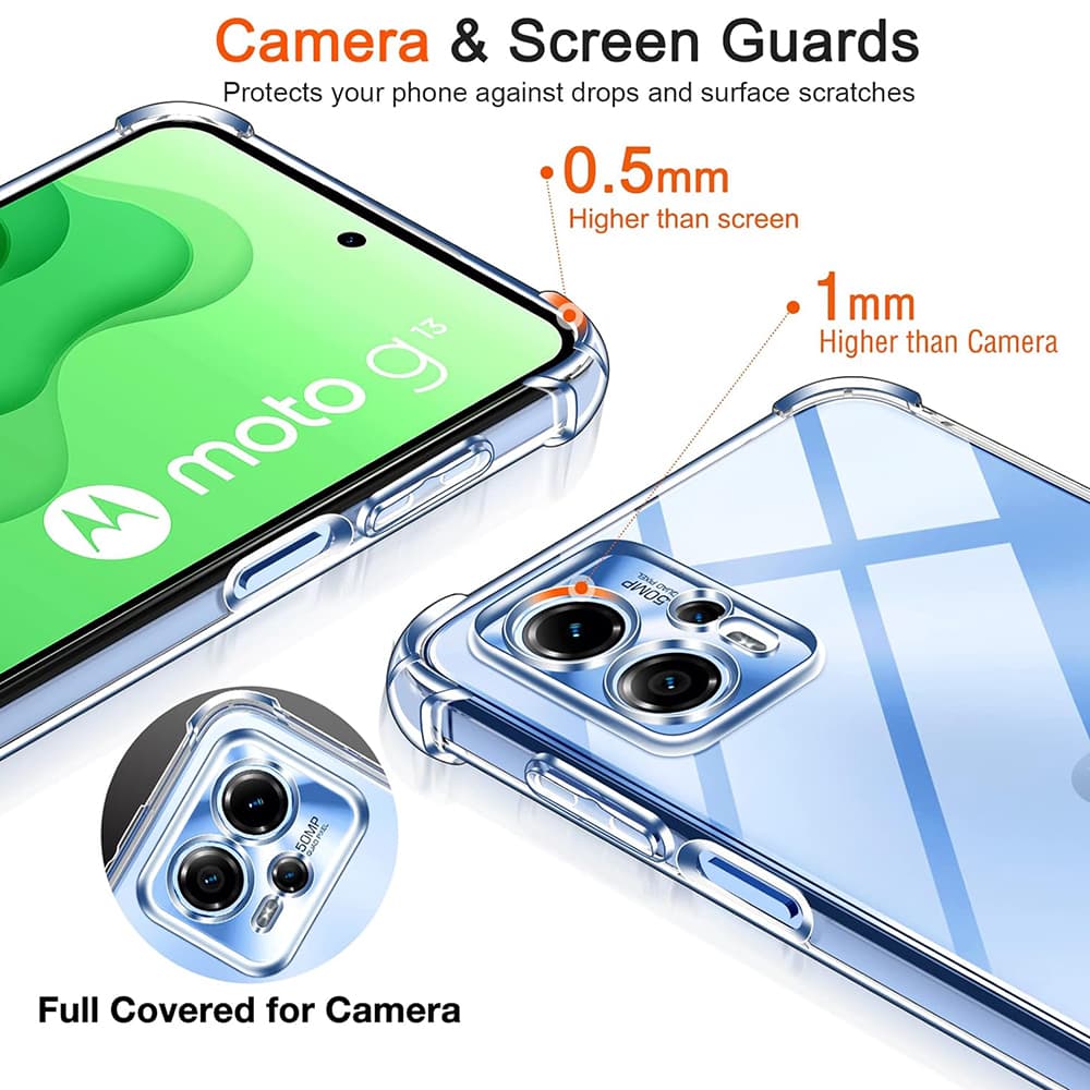 Techsuit Shockproof průhledný silikonový obal Motorola Moto G62 5G průhledný - náhled 5
