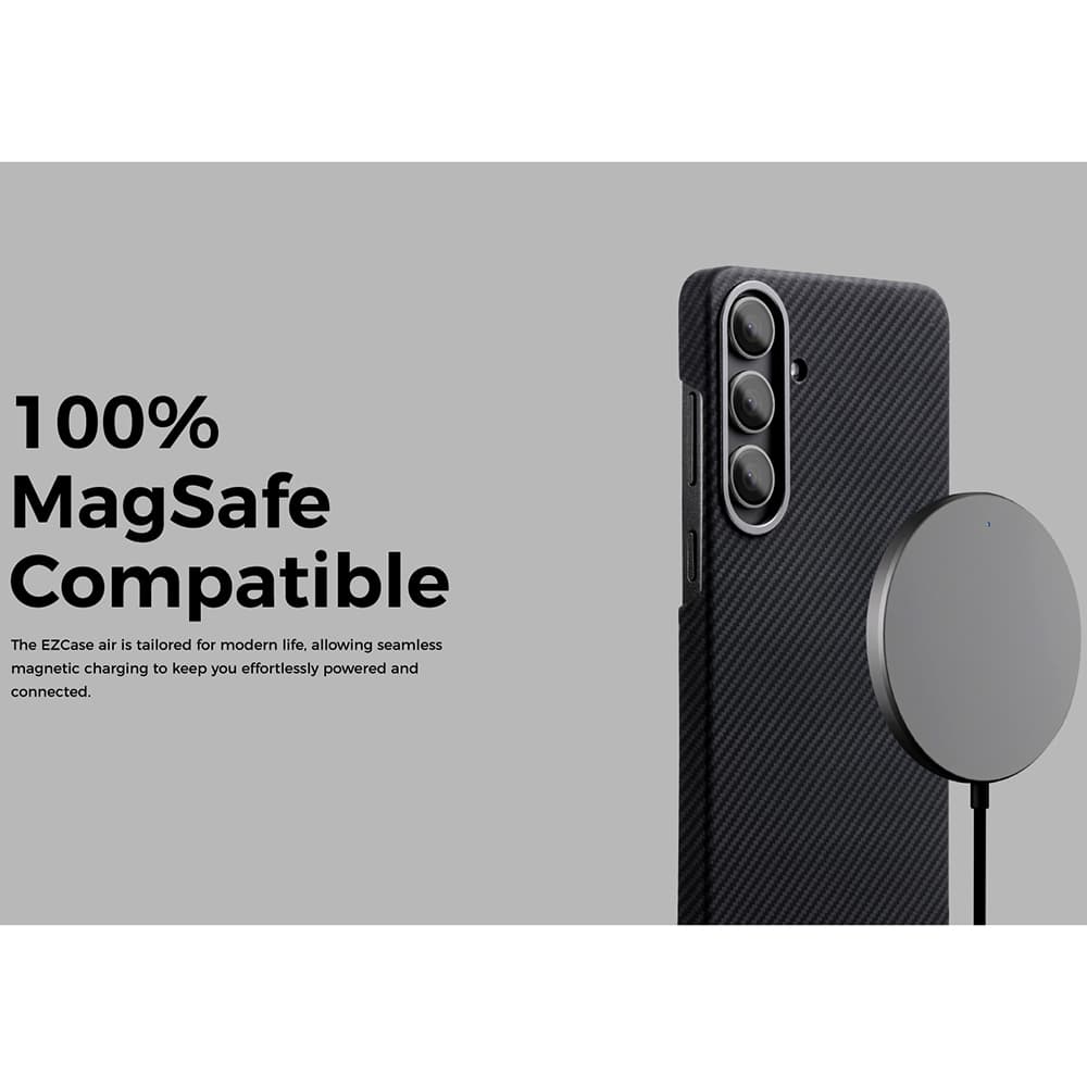 Pouzdro Edizard Air MagSafe pro Samsung Galaxy S23 Plus černé - náhled 5