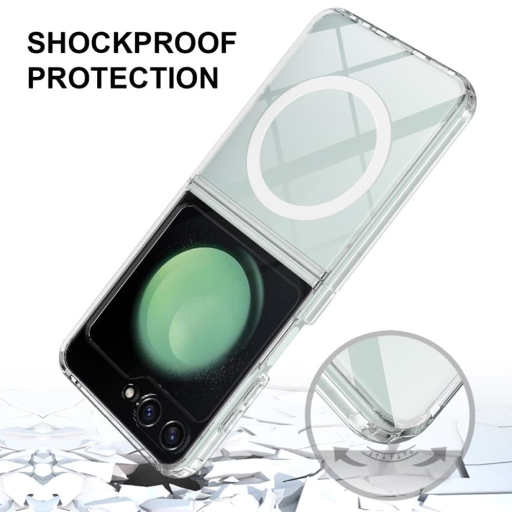 Techsuit MagSafe Pro pro Samsung Galaxy Z Flip6 Flip7 FE Průhledný - náhled 5