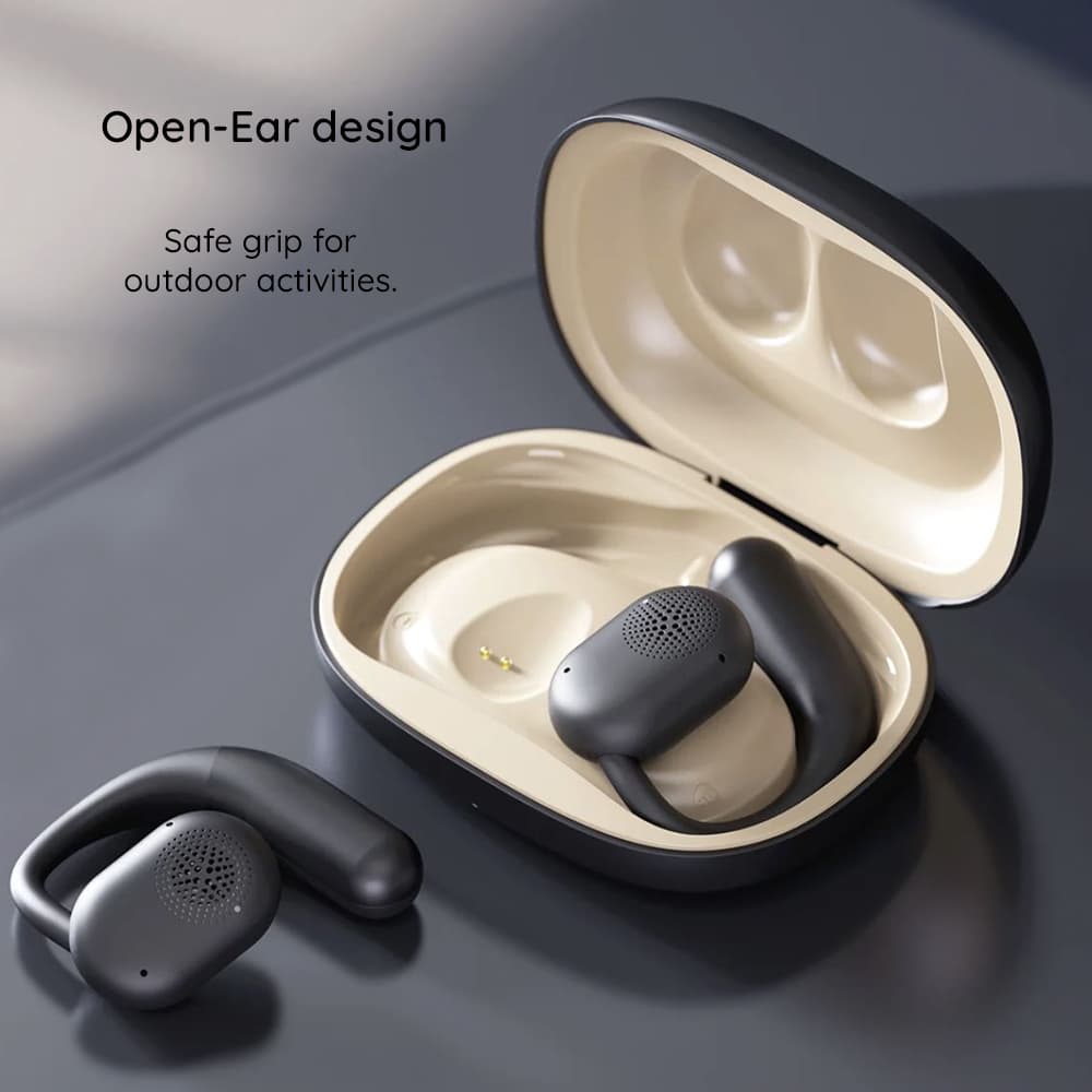 Havit bezdrátová sluchátka OWS914 s mikrofonem Bluetooth 5.3 béžová - náhled 5