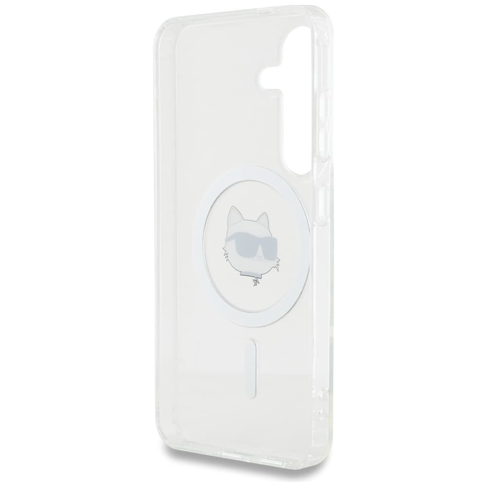 Karl Lagerfeld IML MagSafe Samsung Galaxy S25 Choupette's Head šedá - náhled 5