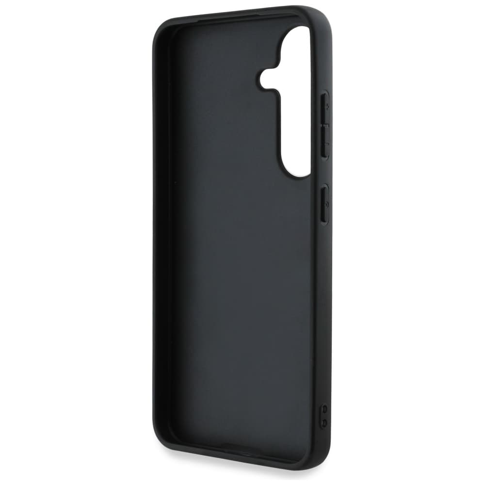 Karl Lagerfeld Hardcase Monogram Leather Samsung Galaxy S25 Choupette Head Pin růžová - náhled 5