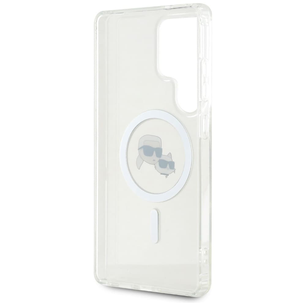 Karl Lagerfeld IML MagSafe Samsung Galaxy S25 Ultra Metal Karl a Choupette Head - náhled 5