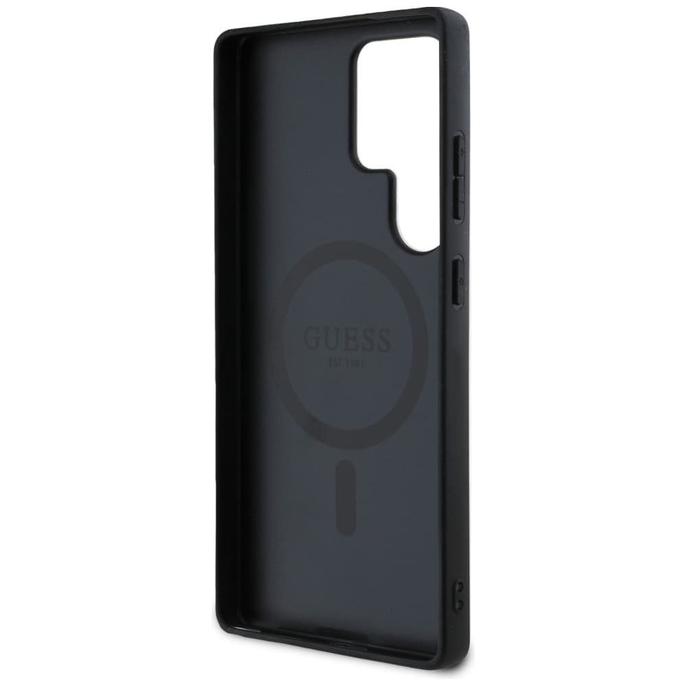 Guess - 4G Ring Classic Logo MagSafe (GUHMS25LG4GFRK) - Samsung Galaxy S25 Ultra - černá - náhled 5