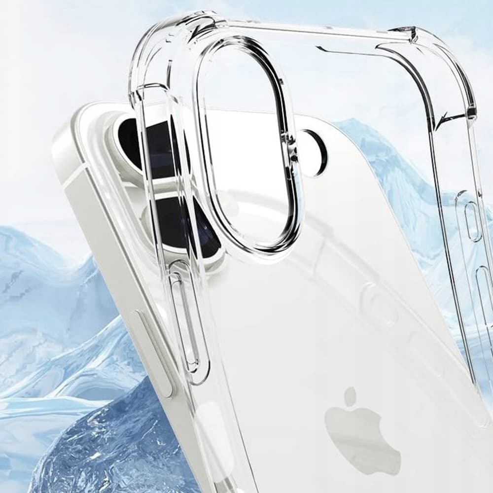 Techsuit Nárazuvzdorný silikonový kryt iPhone 16 Plus Čirý - náhled 5