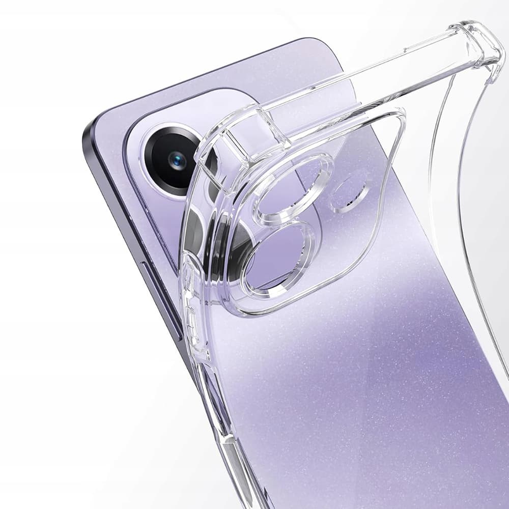 Techsuit Shockproof průhledný silikonový obal Oppo A40 4G průhledný - náhled 5