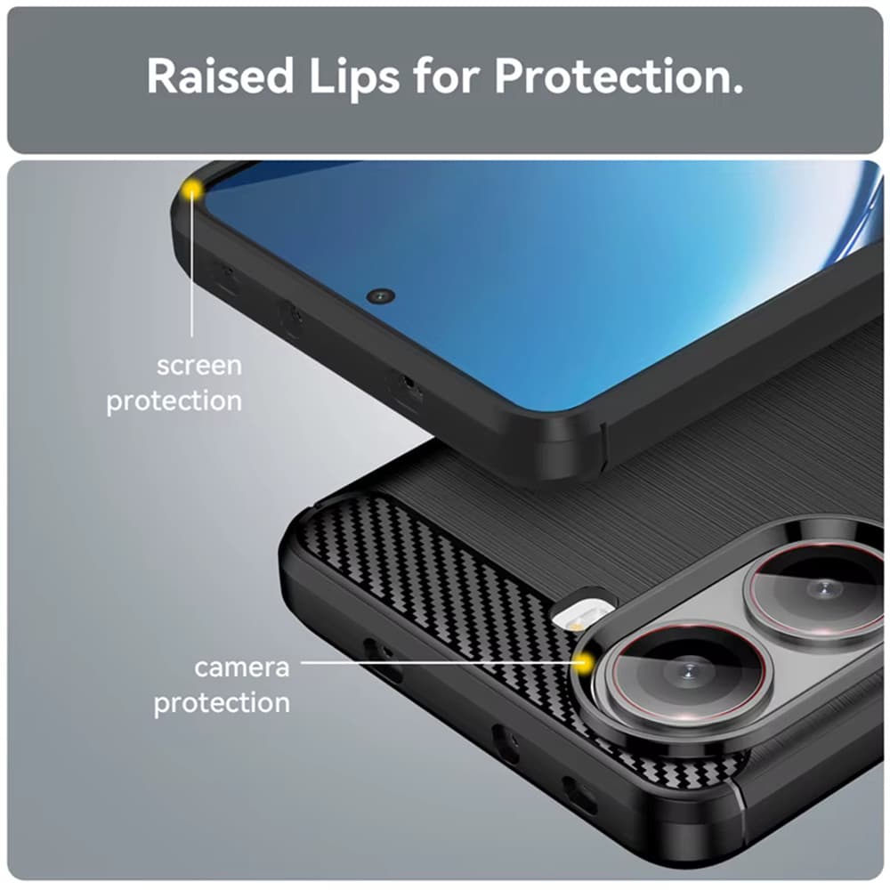 Pouzdro Techsuit Carbon Silicone pro Xiaomi Poco X7 Pro černé - náhled 5
