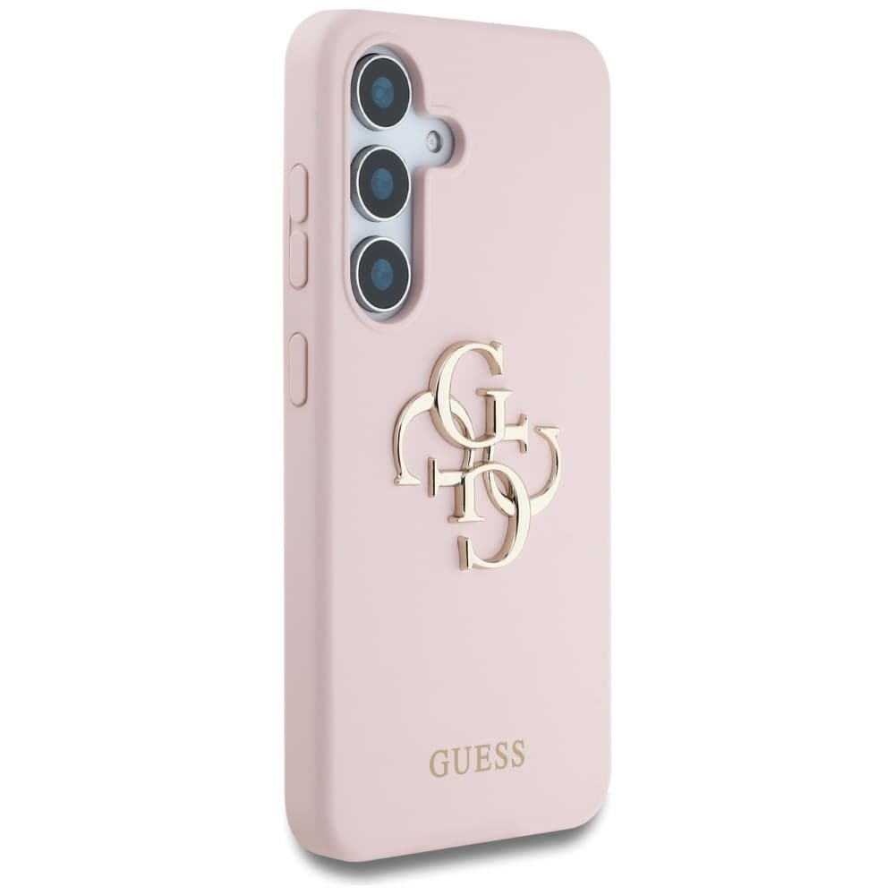 Guess Silicone 4G Big Metal Logo pro Samsung Galaxy S25 růžová - náhled 5