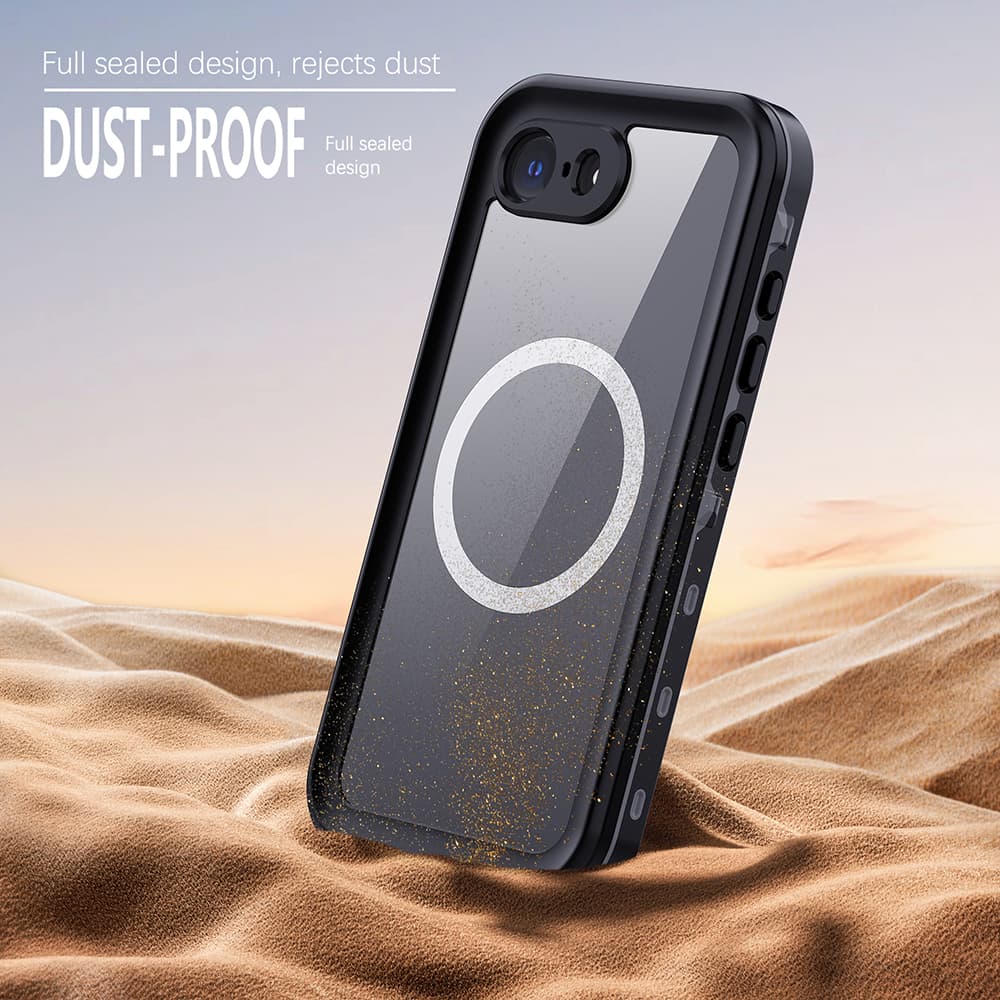 Pouzdro ShellBox vodotěsné IP68 iPhone 16e černé - náhled 5