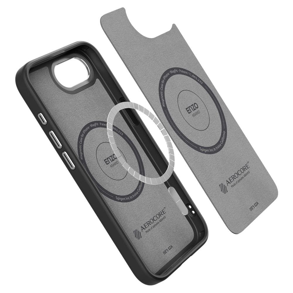 Spigen Enzo Aramid MagSafe pro iPhone 16e matná černá - náhled 5
