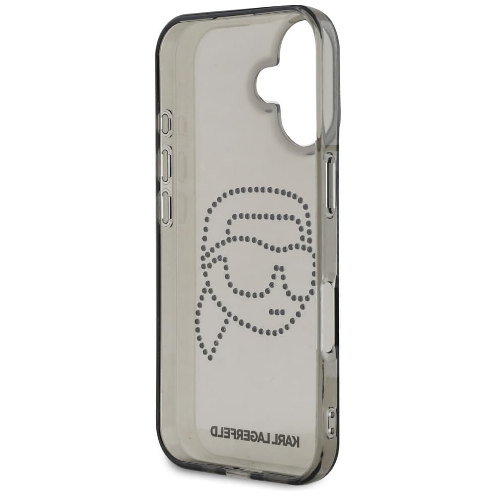 Karl Lagerfeld IML Rhinestones iPhone 16 Karl Head černá - náhled 5