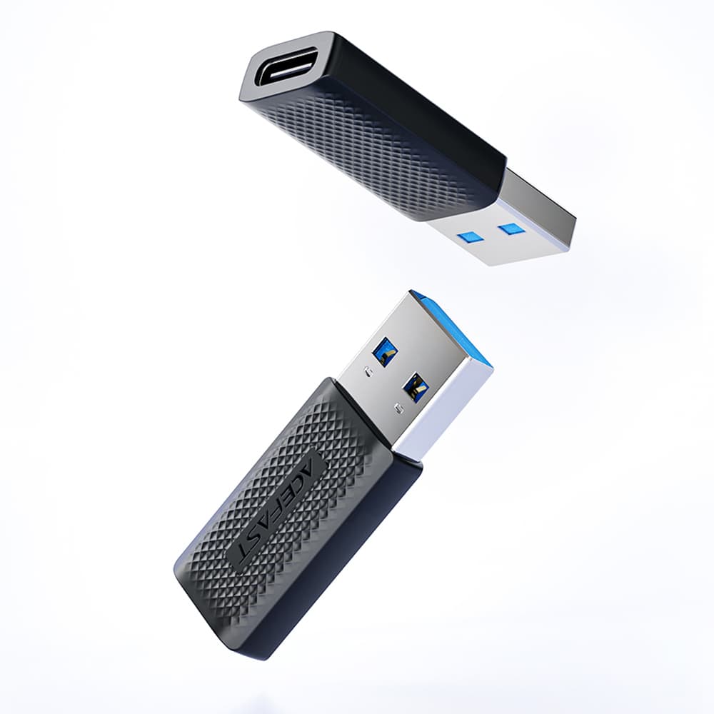 Acefast Adapter J2 Type-C na USB 3.0 Rychlé nabíjení Přenos dat 5Gbps Černá - náhled 5