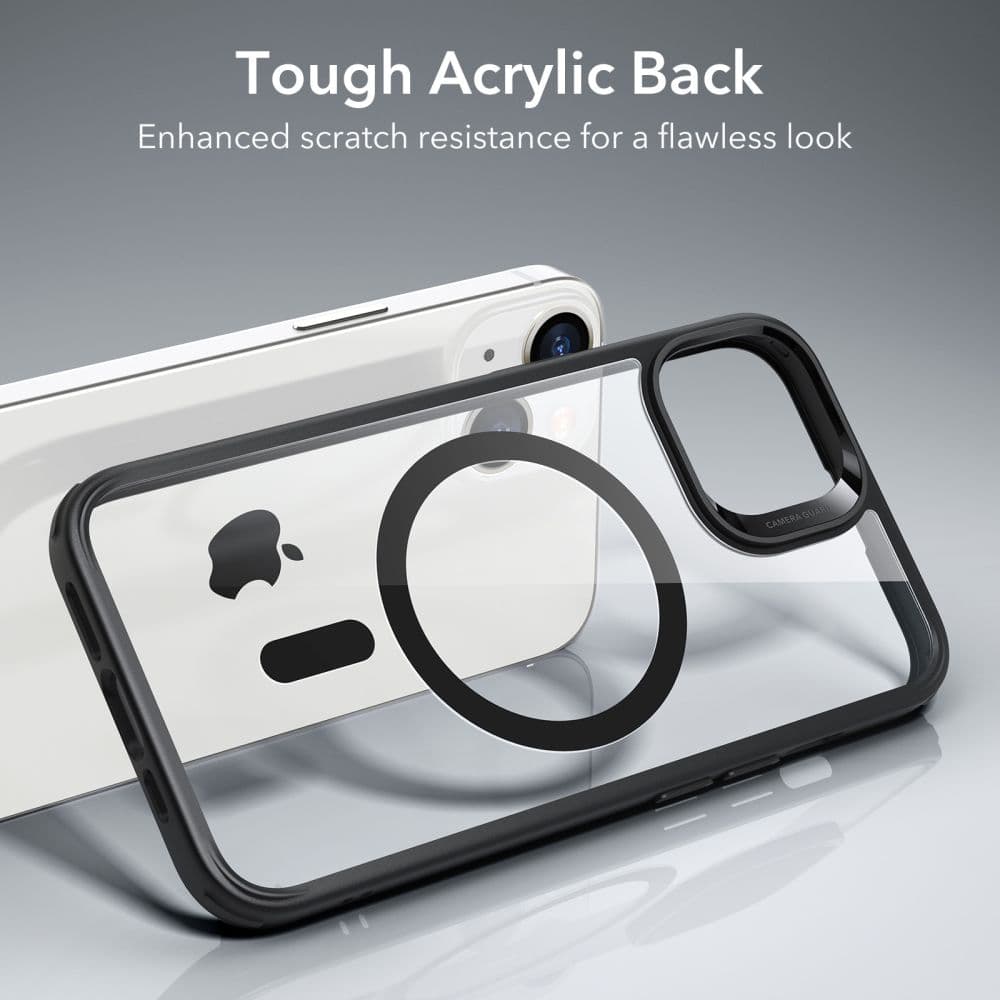 ESR Klasický Hybrid HaloLock iPhone 14 iPhone 13 Průhledná Černá - náhled 5