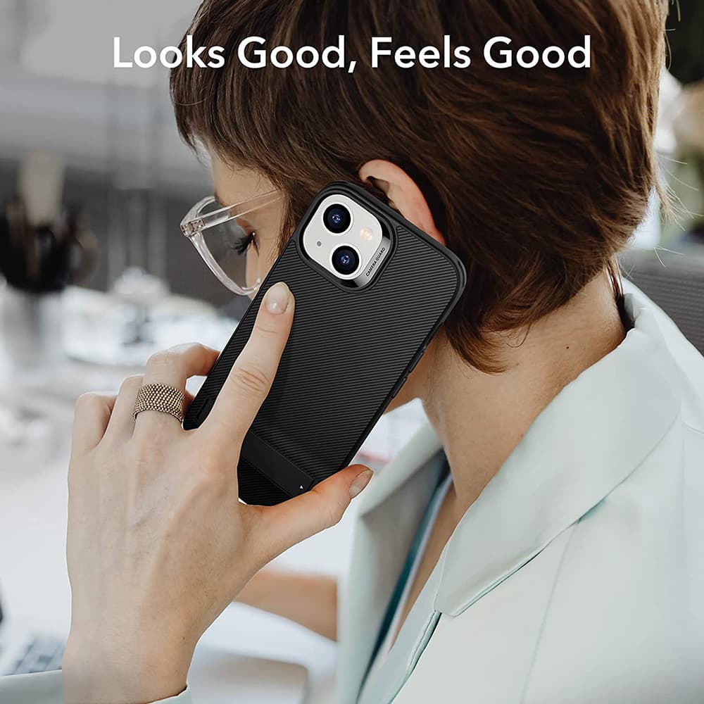 ESR Air Shield Boost Kickstand iPhone 14 Plus Průsvitná černá - náhled 5