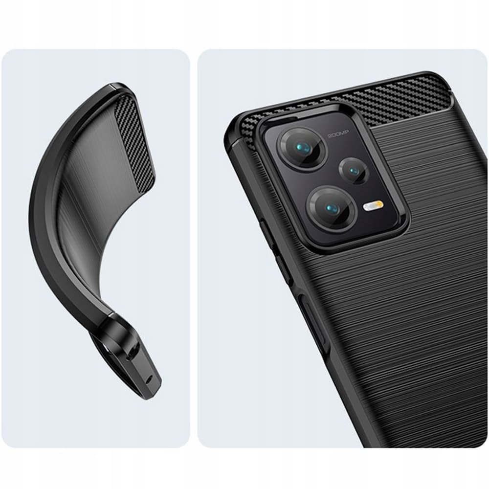 Techsuit Karbon Silikon Xiaomi Redmi Note 12 5G Poco X5 Černá - náhled 5