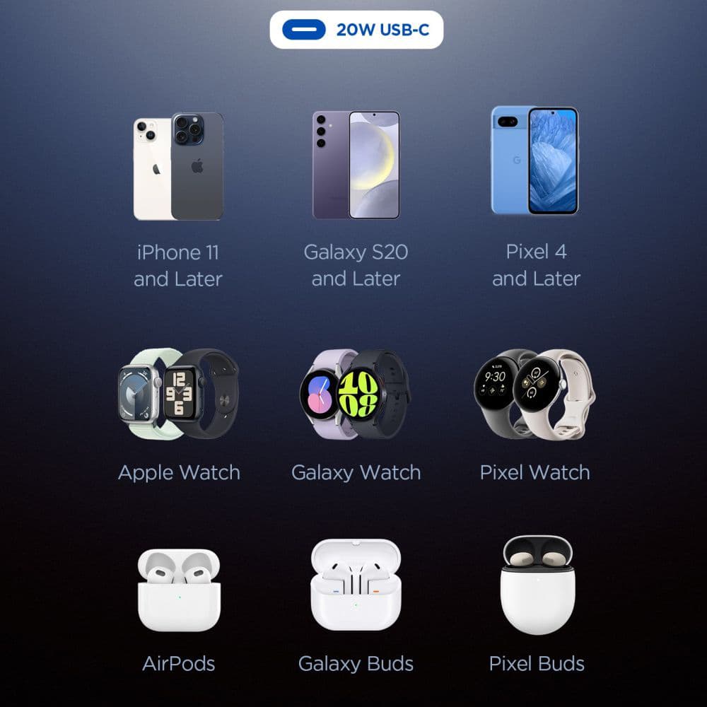 Nabíječka do zdi Spigen Essential EE201EU Type-C bílá - náhled 5