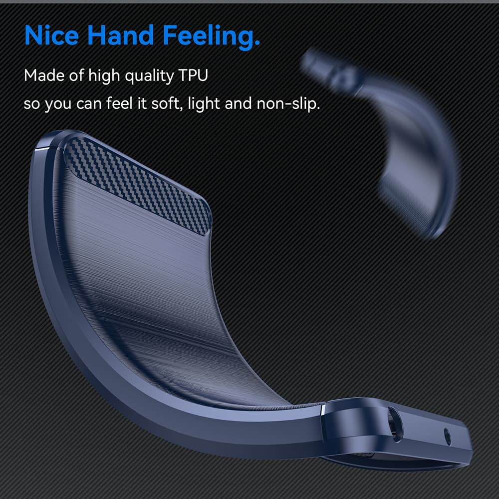 Techsuit Carbon Silicone pro Samsung Galaxy S25 Edge modrý - náhled 5