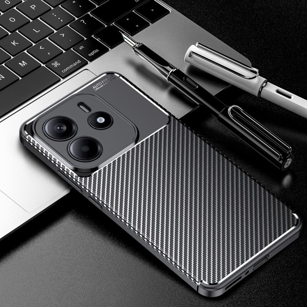 Pouzdro Techsuit CarbonFiber pro Xiaomi Redmi Note 14 5G černé - náhled 5