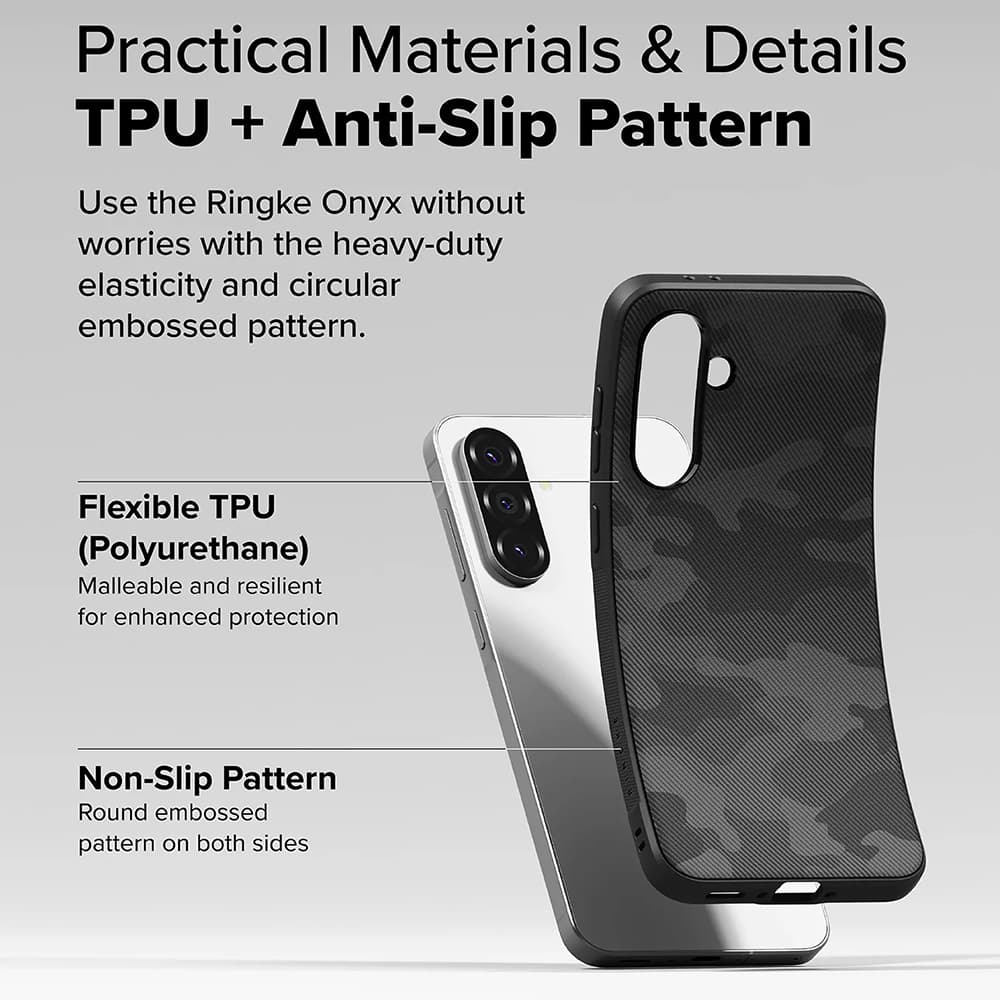 Ringke Onyx Design Samsung Galaxy A36 5G A56 5G maskáčová černá - náhled 5