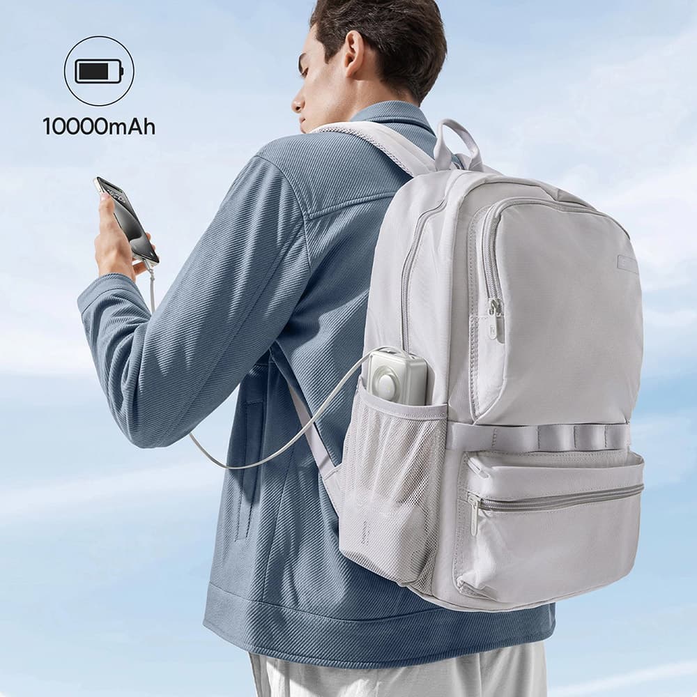 Baseus Power Bank Free2Pull s vysouvacím USB-C kabelem šedá 10000mAh 30W - náhled 5