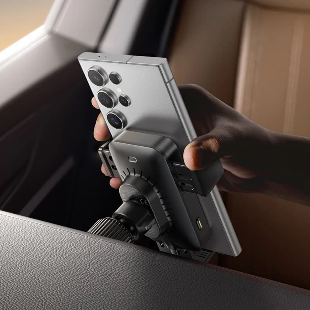 Baseus Wireless Car Vent Holder Wisdom Pro 15W 360° černý - náhled 5