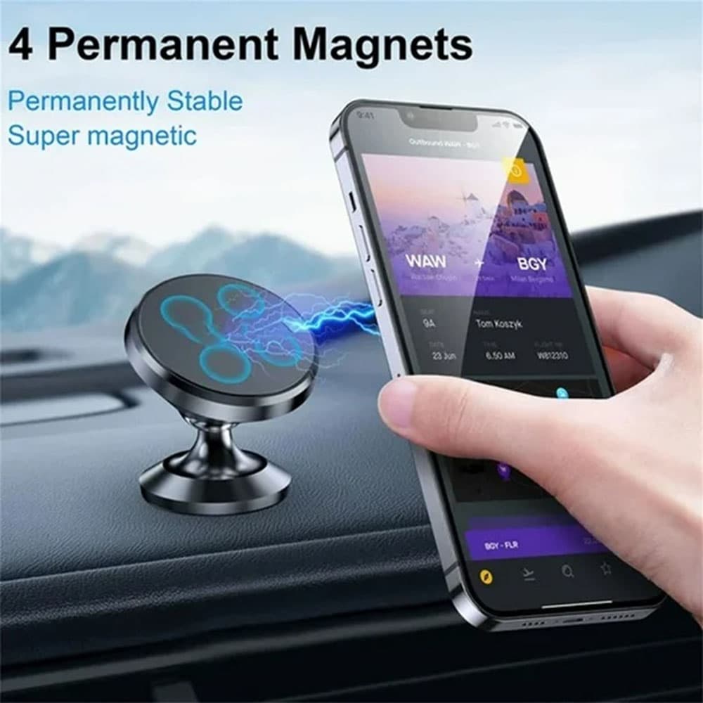 Techsuit Car Holder TinyGrip S10 univerzální magnetický držák na mobil černý - náhled 5