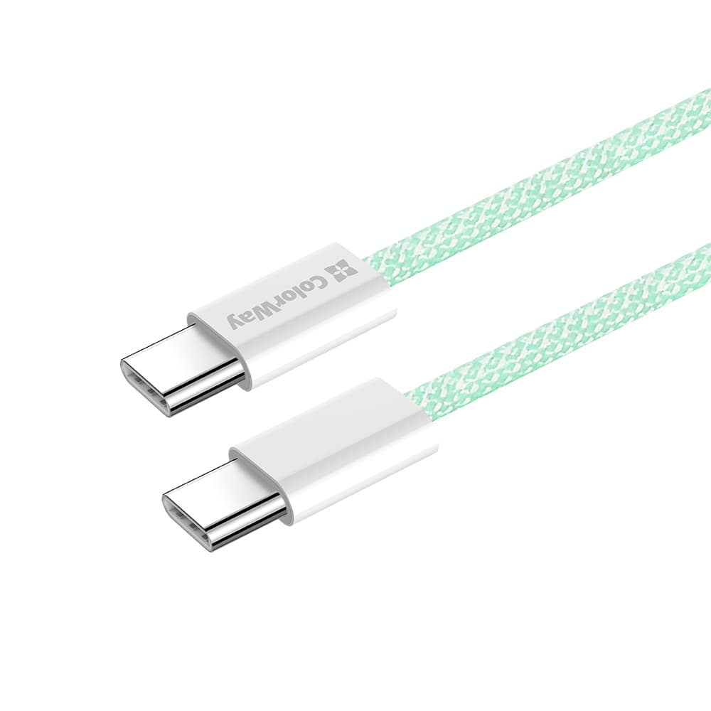 ColorWay Data Cable CW-CBPDCC061-G pro MacBook Pro Type-C na Type-C PD 60W 1m zelená - náhled 5