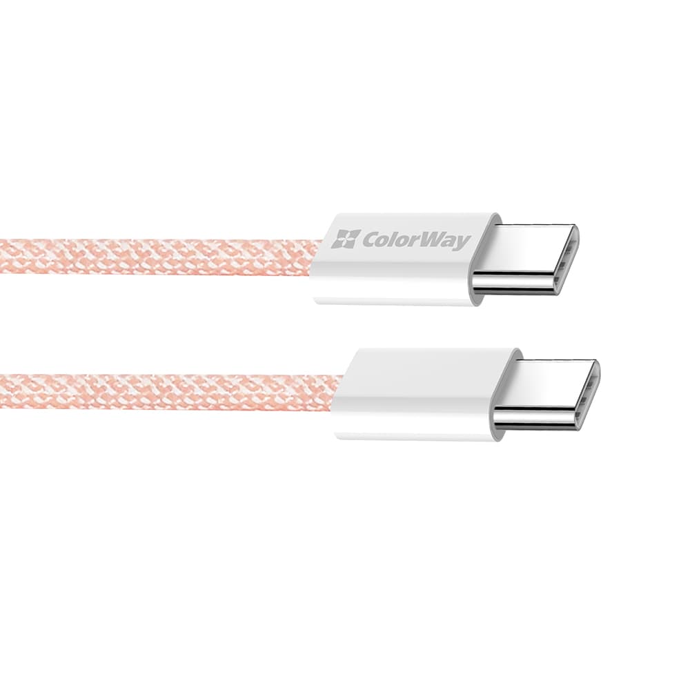ColorWay Data Cable pro MacBook Pro Type-C na Type-C PD 60W 1m růžová - náhled 5