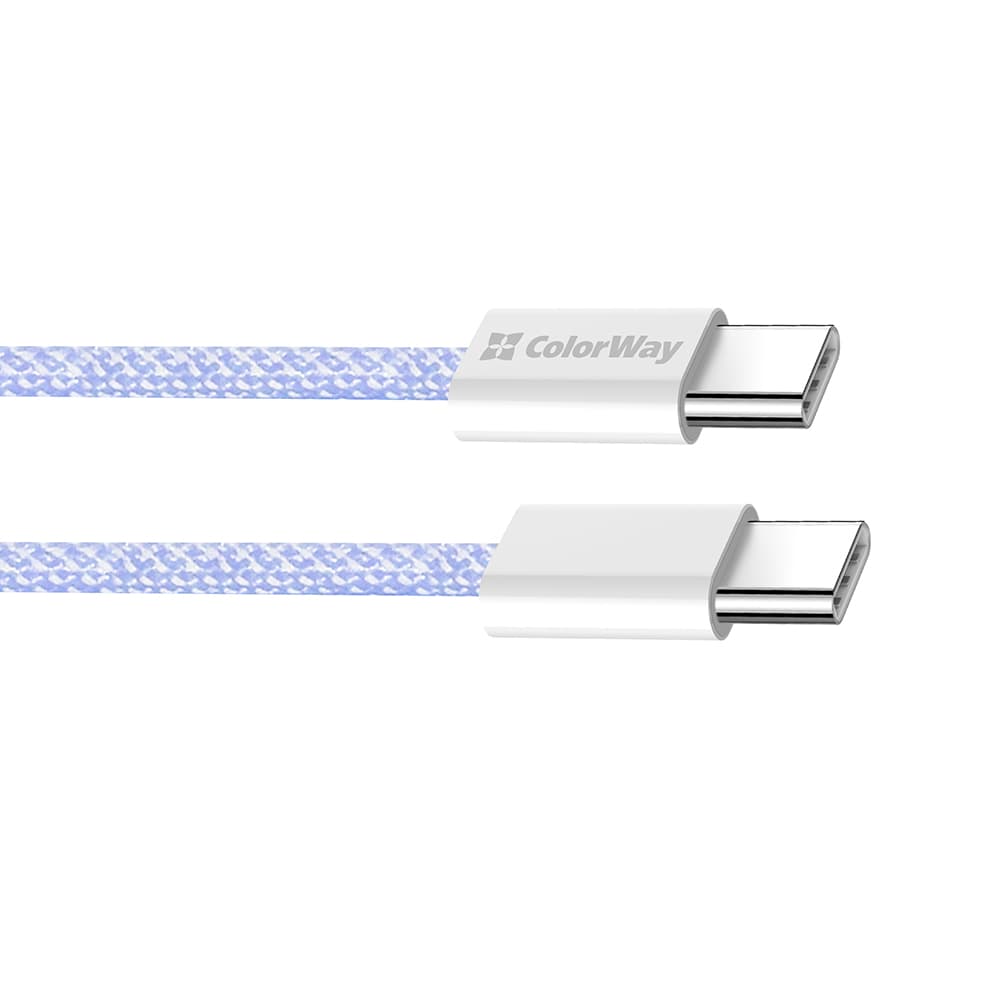 ColorWay Data Cable pro MacBook Pro Type-C na Type-C PD 60W 1m fialová - náhled 5