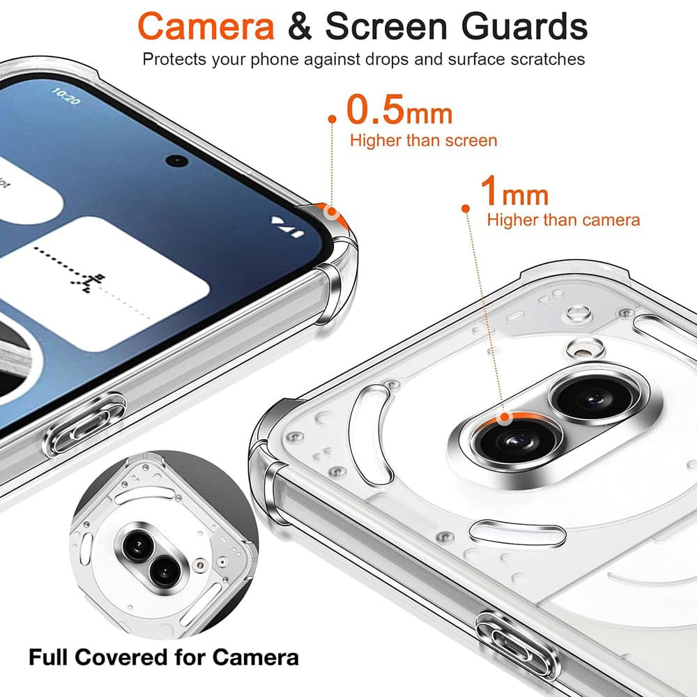 Techsuit Shockproof průhledný silikonový obal Nothing Phone (3a) průhledný - náhled 5