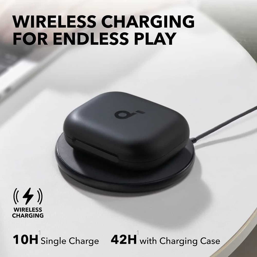 Anker bezdrátová sluchátka SoundCore AeroFit 2 pro sport s mikrofonem černá - náhled 5