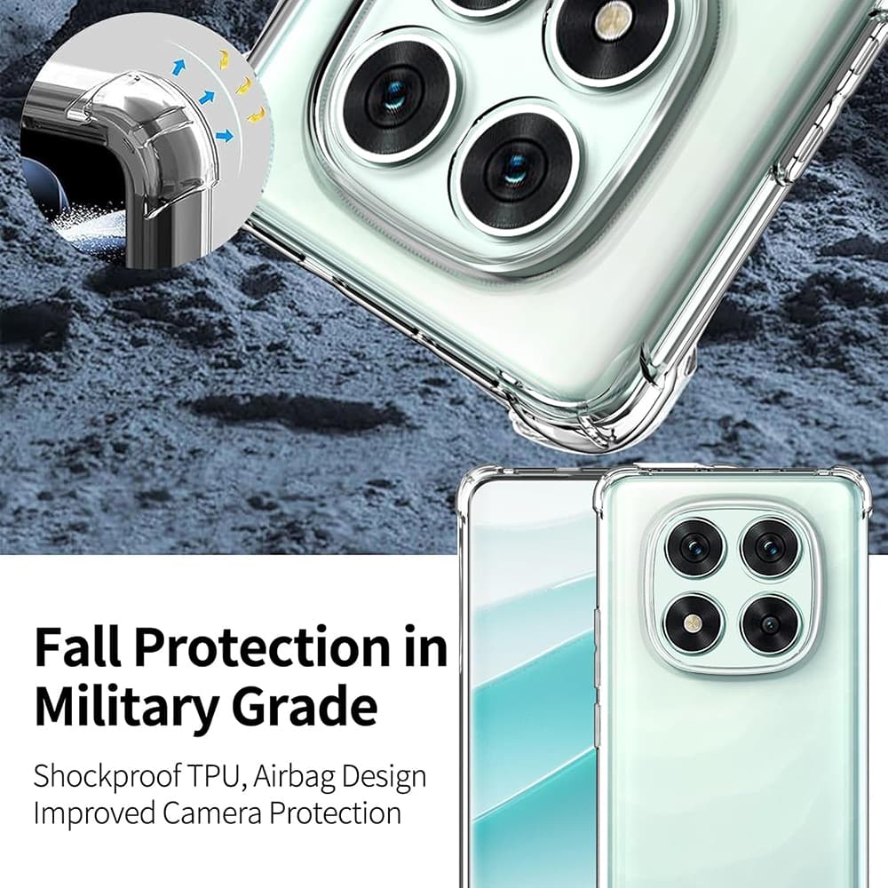 Techsuit Shockproof průhledný silikon Xiaomi Poco F7 Ultra průhledný - náhled 5