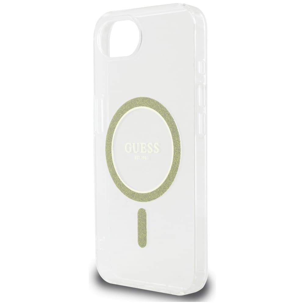 Guess IML Glitter Circle MagSafe GUHMPSE4HFGERET iPhone 16e průhledný - náhled 5