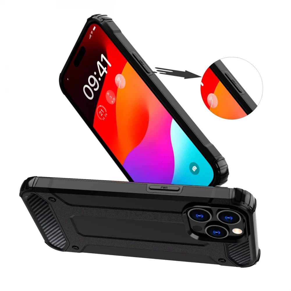 Techsuit Hybrid Armor pro Xiaomi Redmi Note 14 Pro+ 5G černý - náhled 5