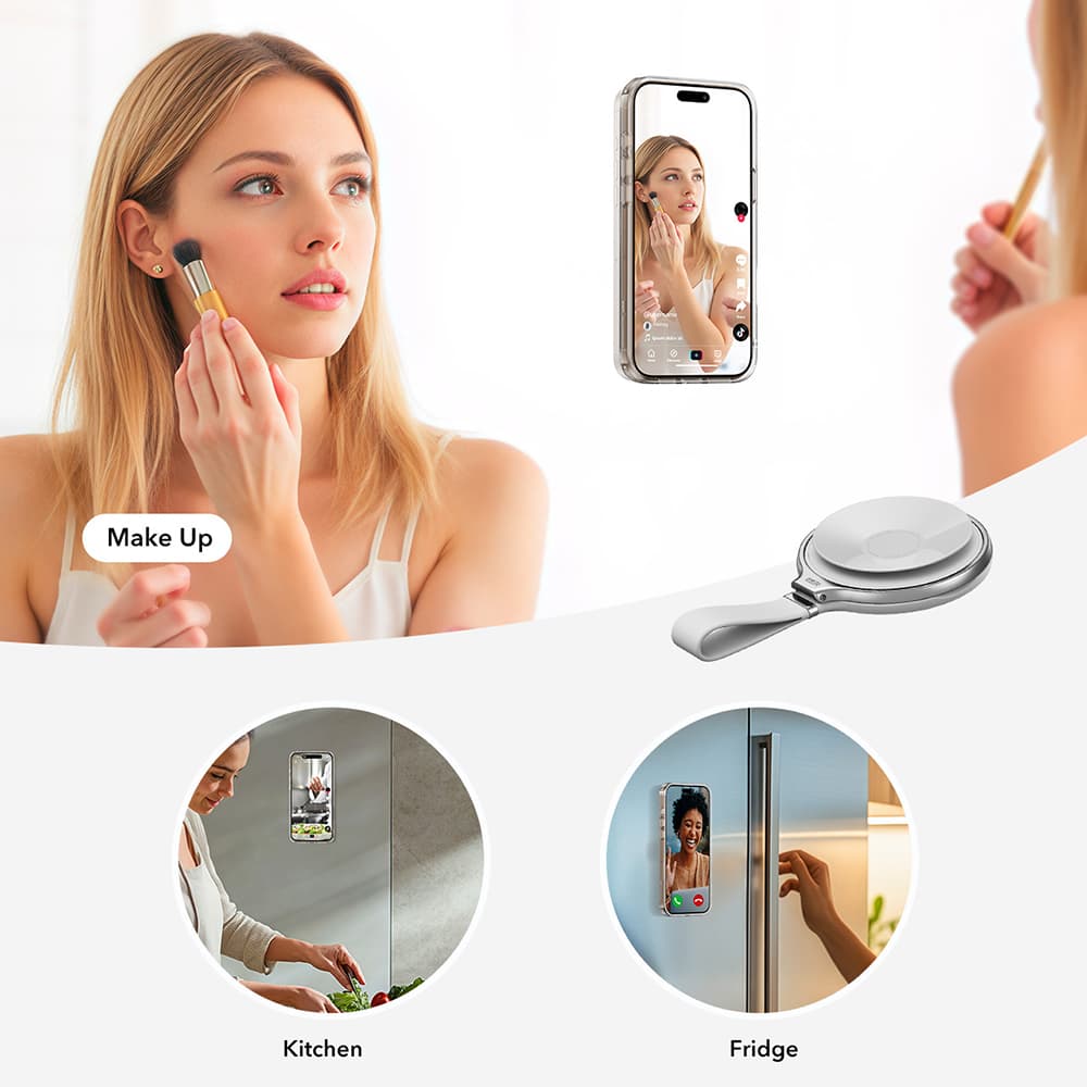 ESR Suction Phone Mount HaloLock Držák na telefon na zrcadlo bílý - náhled 5