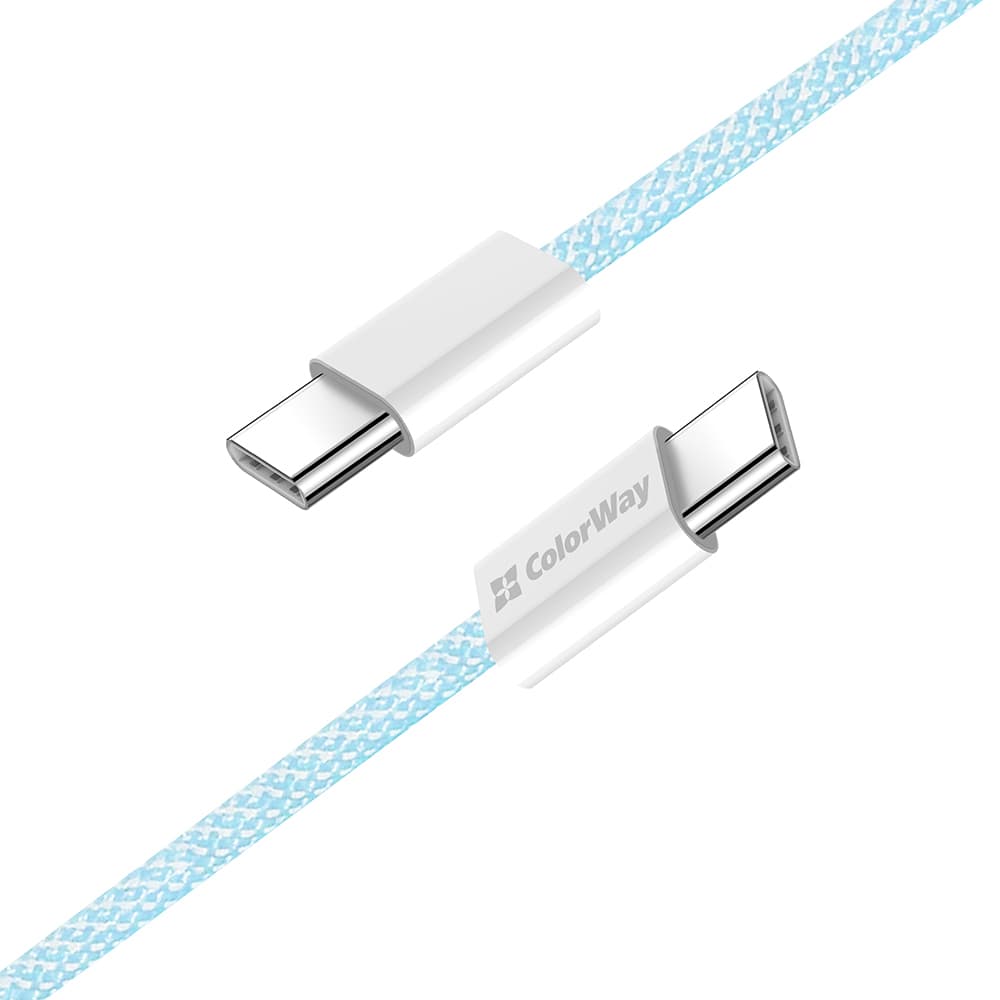 ColorWay Data Cable pro MacBook Pro Type-C na Type-C PD Rychlonabíjení 60W 1m modrá - náhled 5