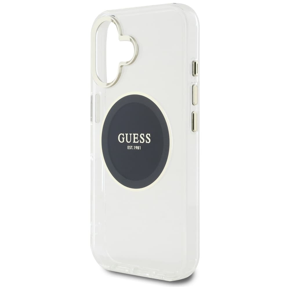 Guess IML Metal Colored Circle MagSafe GUHMP16SHTDRCEDK iPhone 16 černá - náhled 5