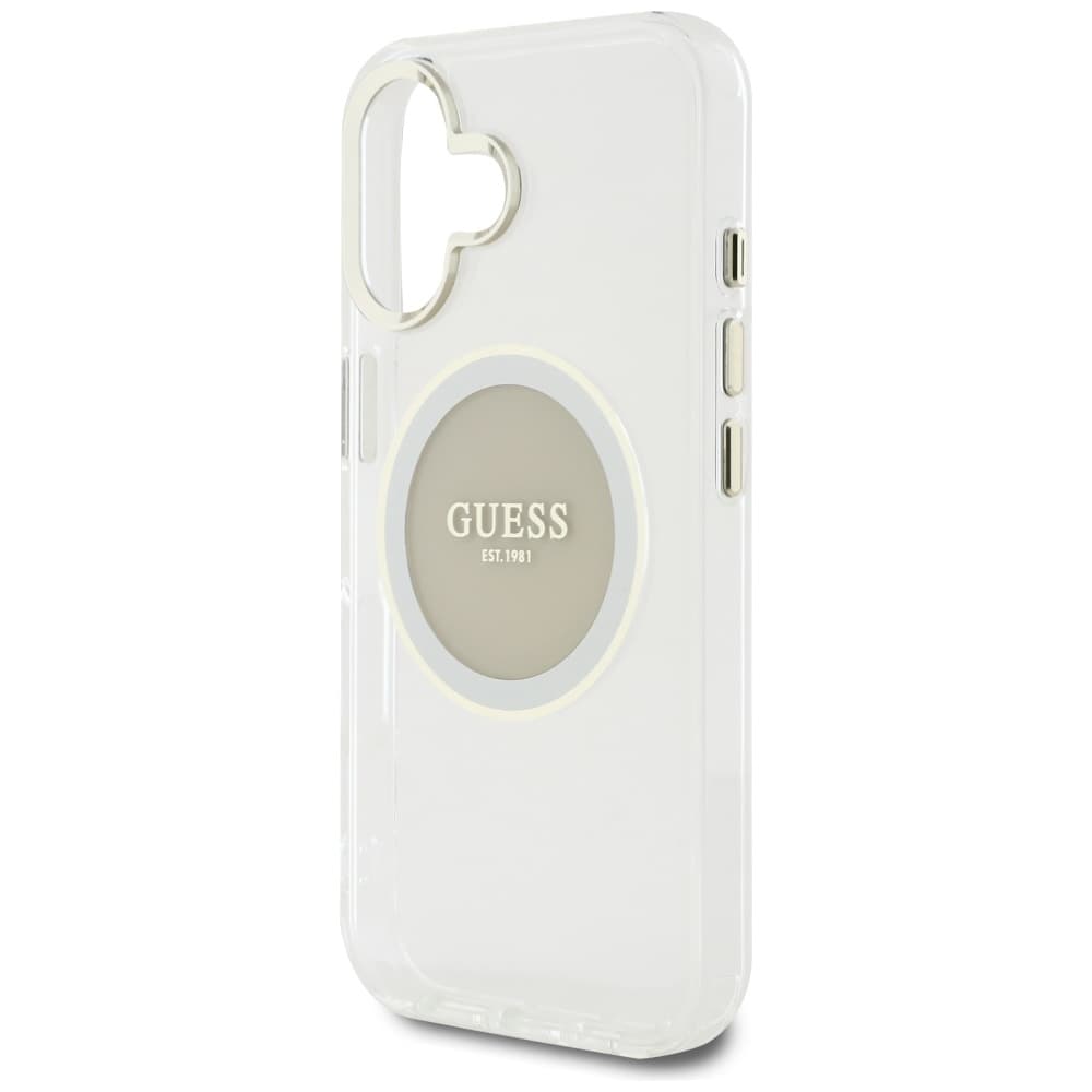 Guess IML Metal Colored Circle MagSafe GUHMP16SHTDRCEDG iPhone 16 šedá - náhled 5