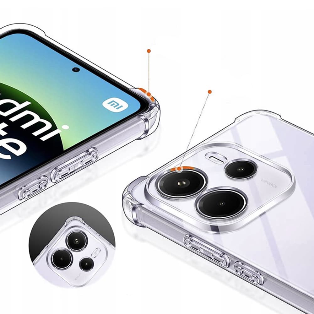 Techsuit Shockproof průhledný silikon pro Xiaomi Redmi Note 14 4G Standard průhledný - náhled 5