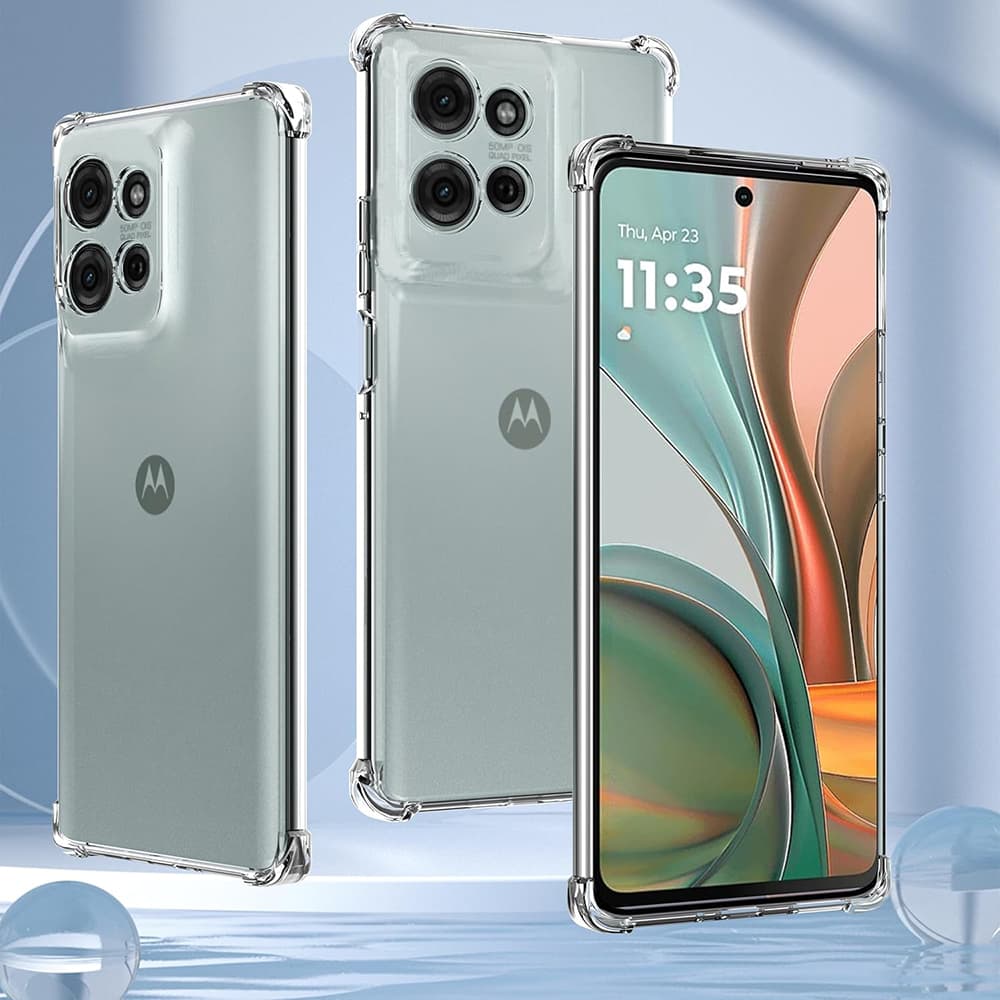 Techsuit Shockproof silikonový obal Motorola Moto G75 průhledný - náhled 5