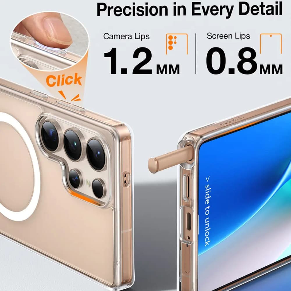 Torras Pstand MagSafe pro Samsung Galaxy S25 Ultra průhledný - náhled 5