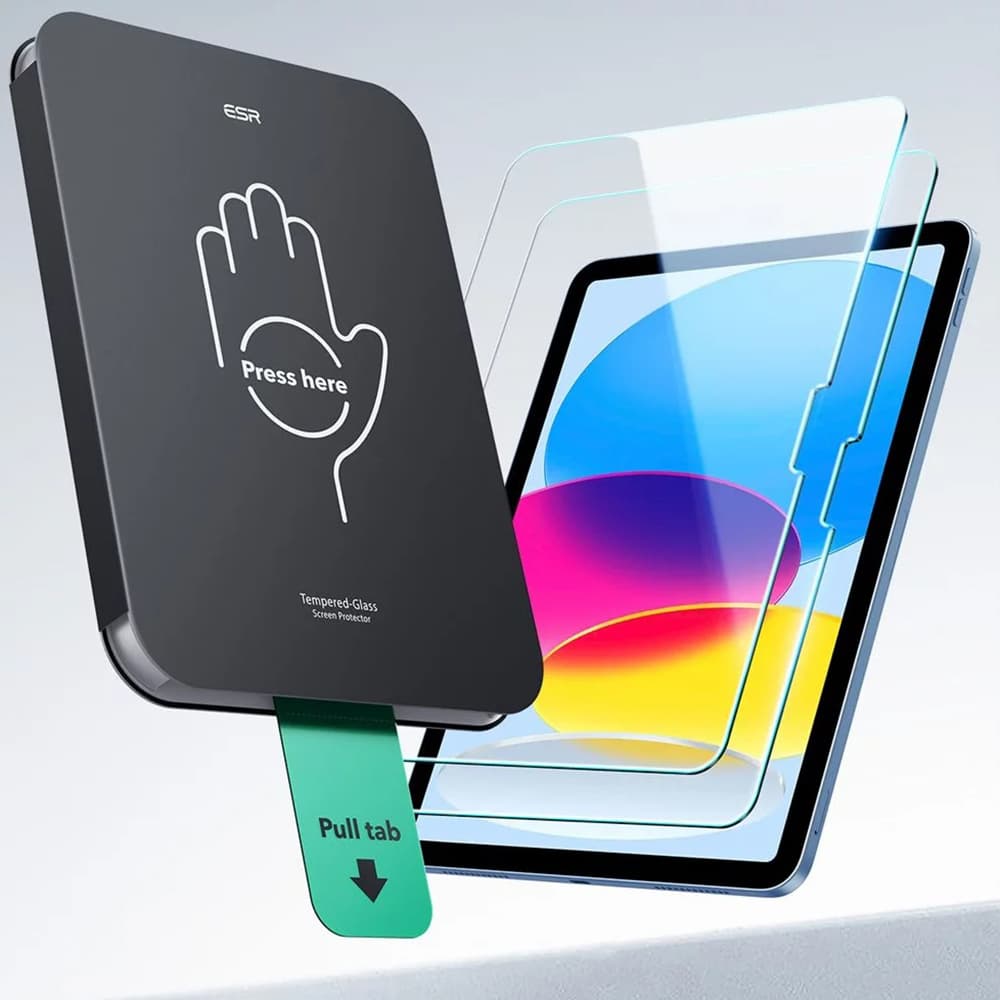 ESR UltraFit Tray ochranné sklo (2 ks) pro iPad 10 (2022) 10.9 11 (2025) čiré - náhled 5