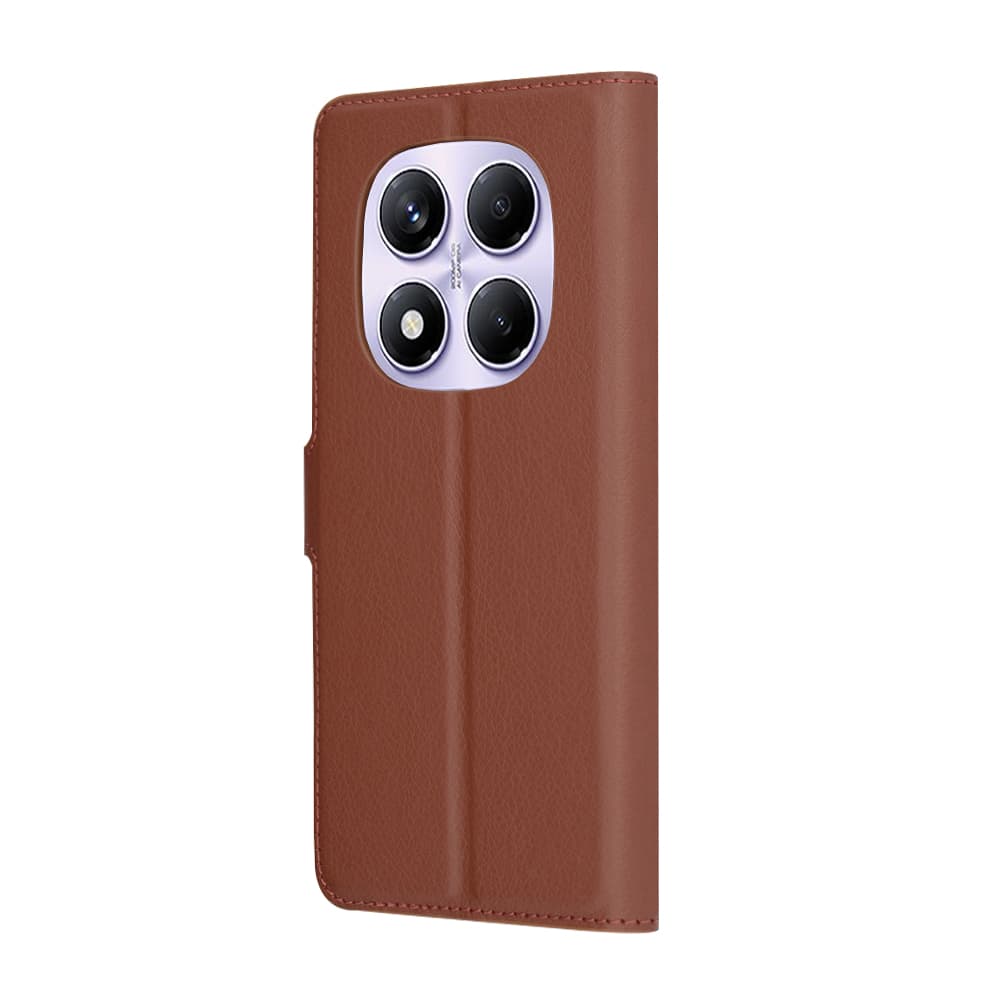 Kožené pouzdro Techsuit pro Xiaomi Redmi Note 14 Pro 4G hnědé - náhled 5