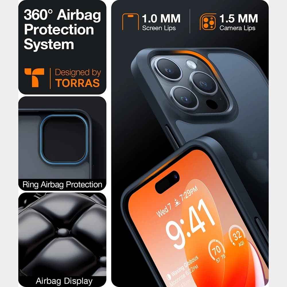 Torras Guardian Series pouzdro pro Samsung Galaxy A56 5G černé - náhled 5